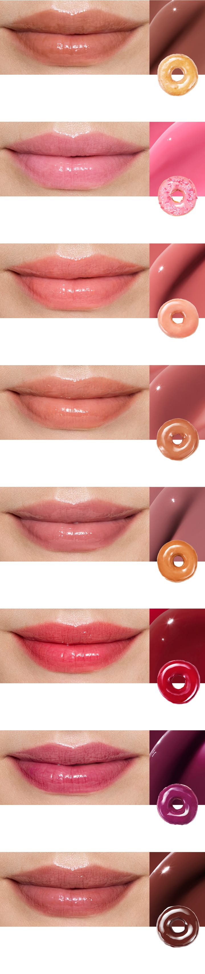 Introducing each shade and unique scent of Glaze Craze Tinted Lip Serum.